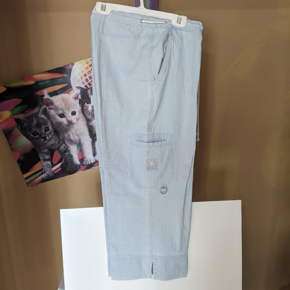 Lauren Denim Co. Capris size 12 light blue - Picture 3 of 10